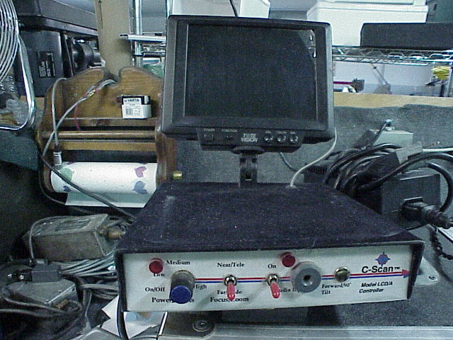 A Chim-Scan® Series 405 controller with switches and monitor.