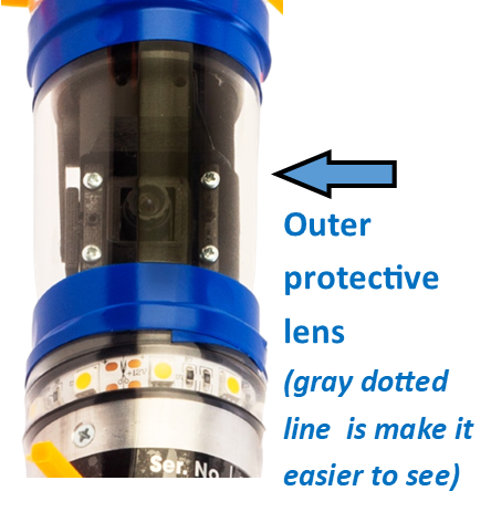 The Chim-Scan® Lighthouse™ Tilt has a lens cover that's easily replaced.