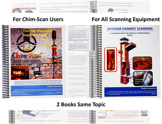 Two books: Chimney Scanning & Inspection Guide and Internal Chimney Inspection Systems. 
